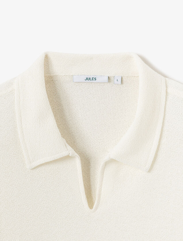 Polo manches courtes col V