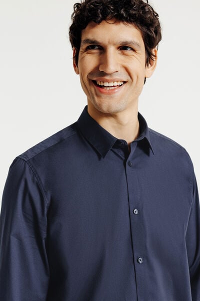 Regular fit effen hemd