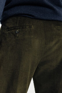 Pantalon chino straight velours