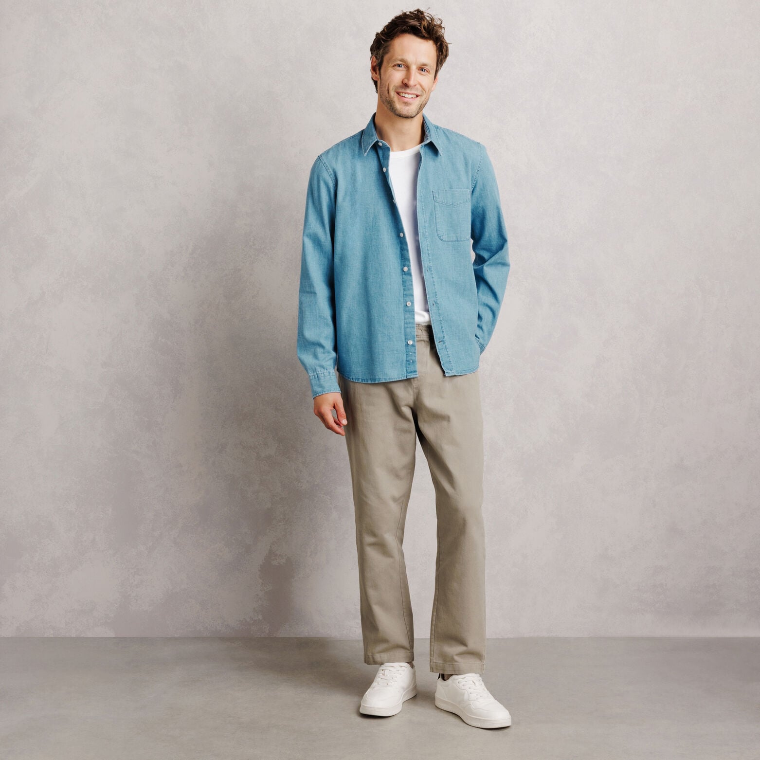 Chemise 100% coton chambray