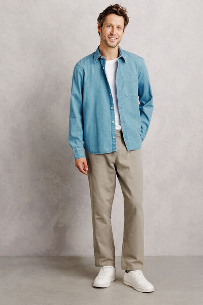 Chemise 100% coton chambray