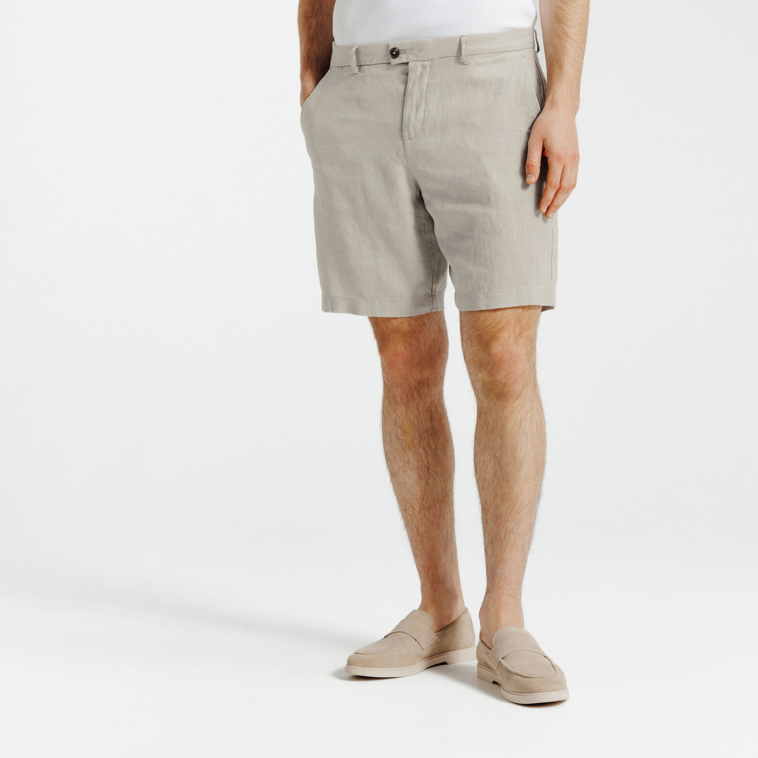 Bermuda chino 100% lin