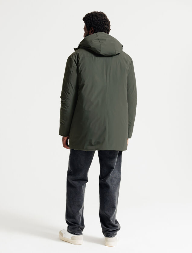 Parka longue &agrave; capuche