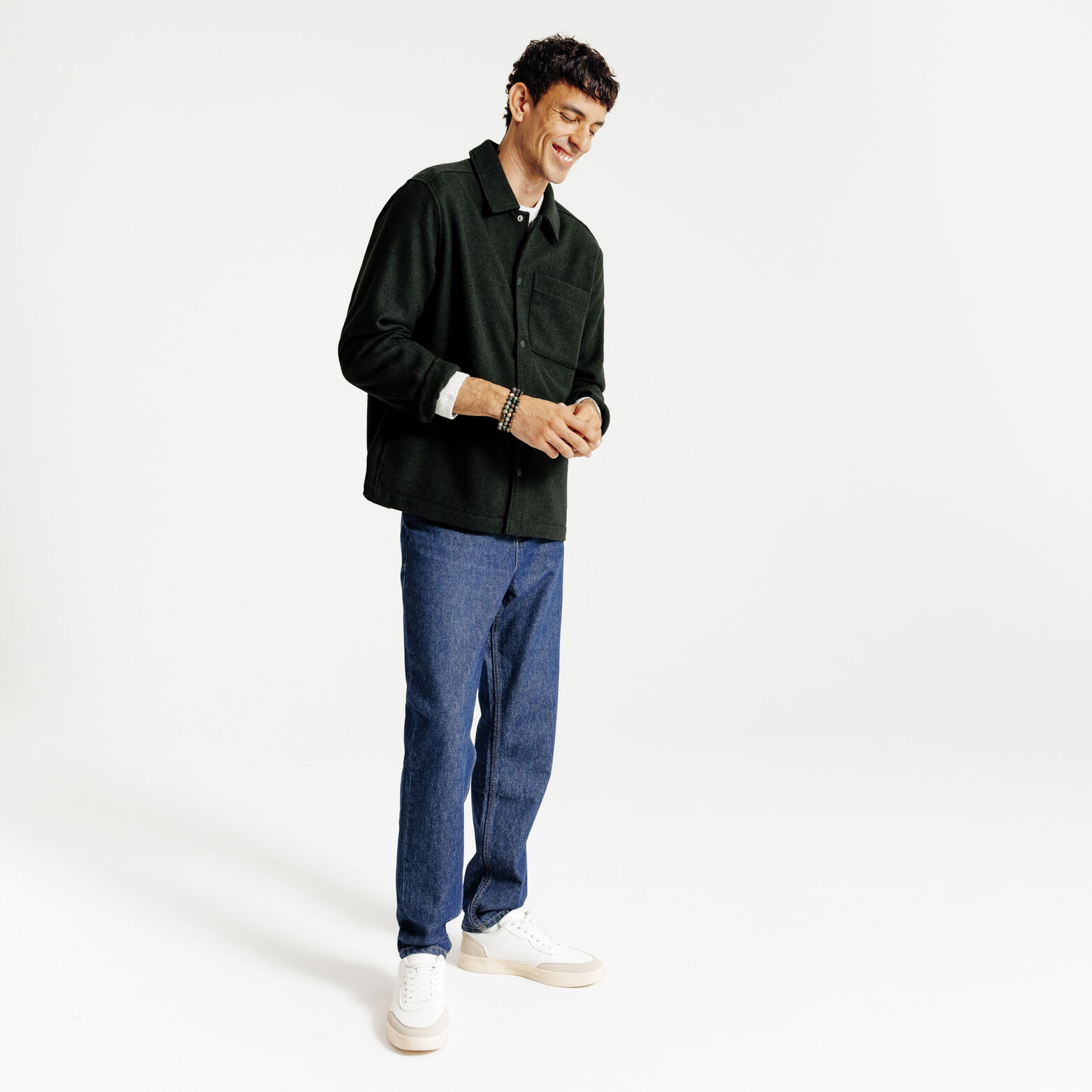 Overhemd met zak in katoen