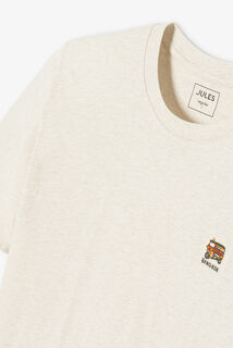 Tee shirt chin&eacute; brod&eacute; col rond