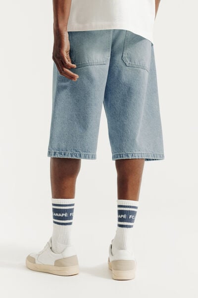 Lange denim bermuda