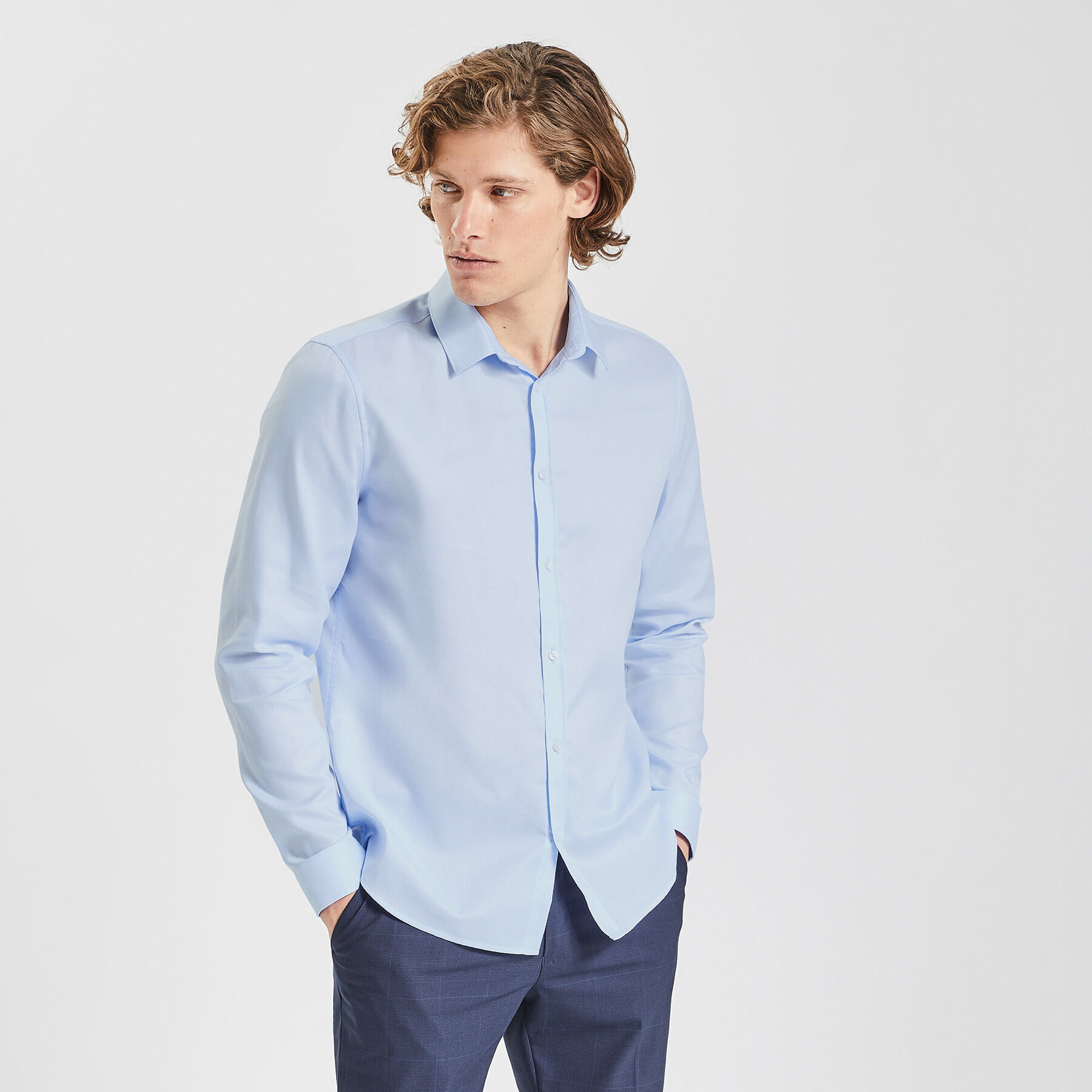 Chemise jules bleu clearance