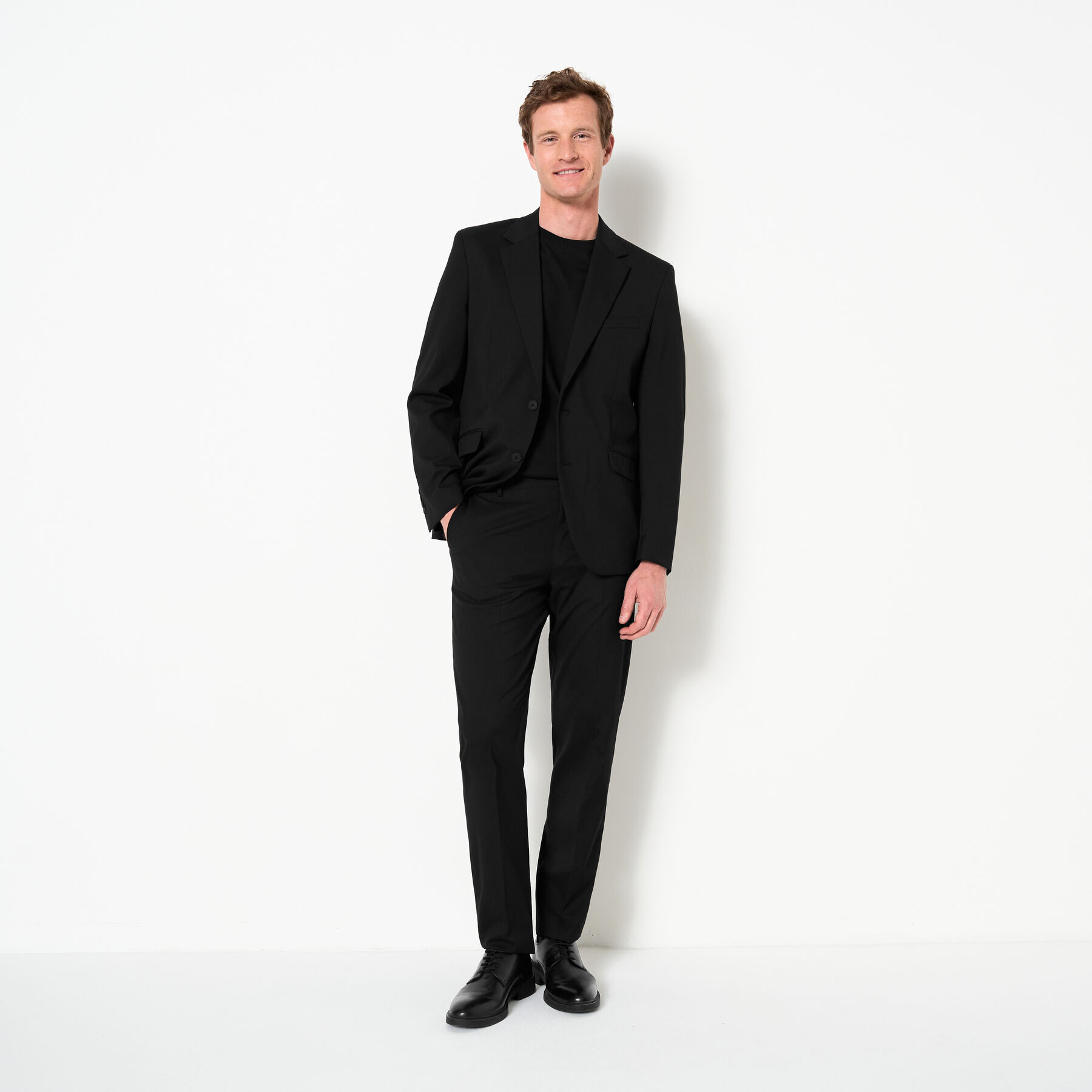 Costume Homme 2 Pièces Slim Fit - Veste Et Pantalon Pour Mariage, Affaires, Cérémonie - Couleur Unie - 13