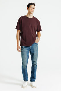 Relax fit t-shirt in katoen