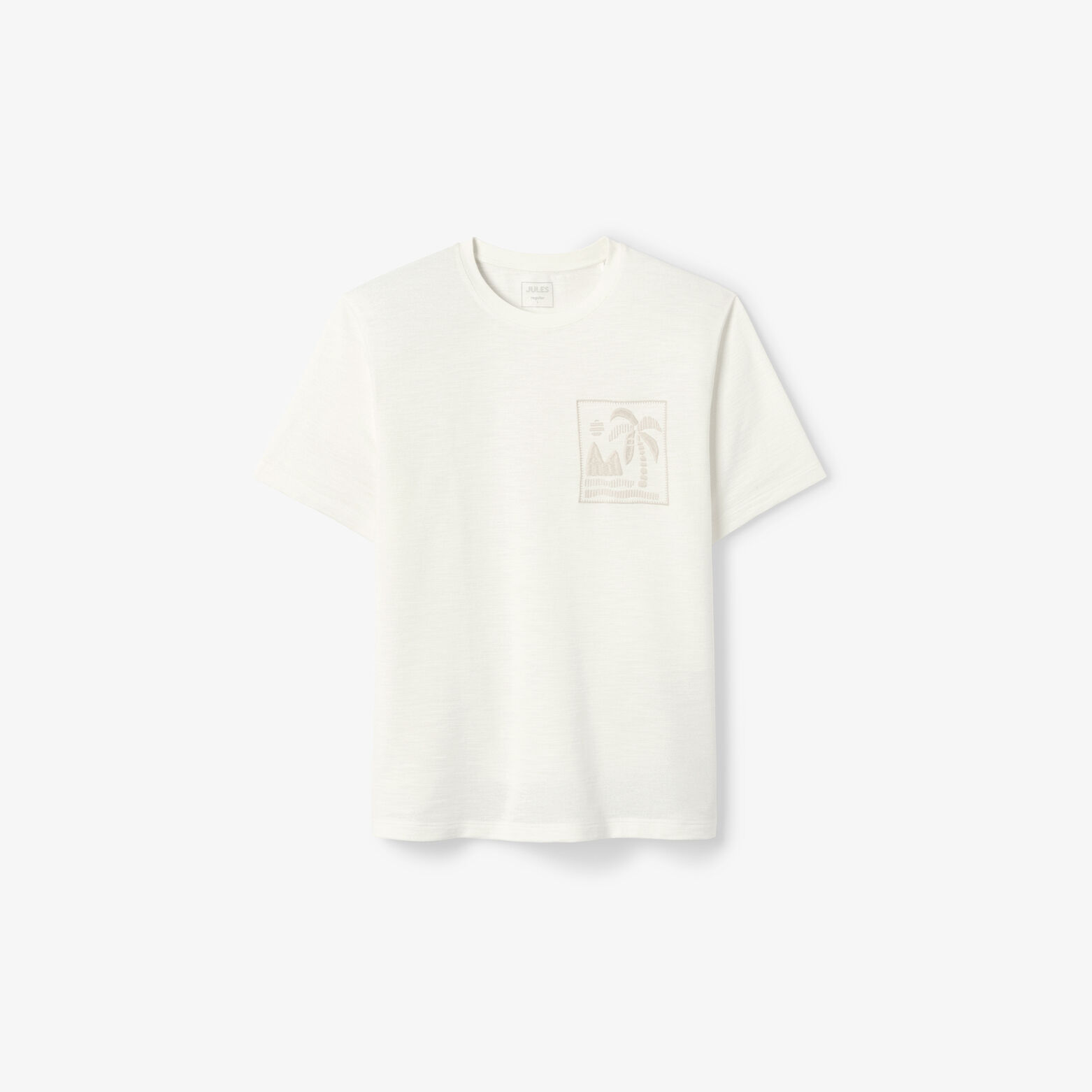 Tee shirt brod&eacute; textur&eacute;