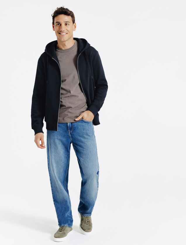 Sweat &agrave; capuche zipp&eacute;