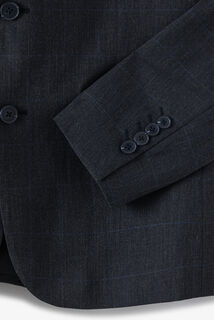 Geruite comfort kostuumvest