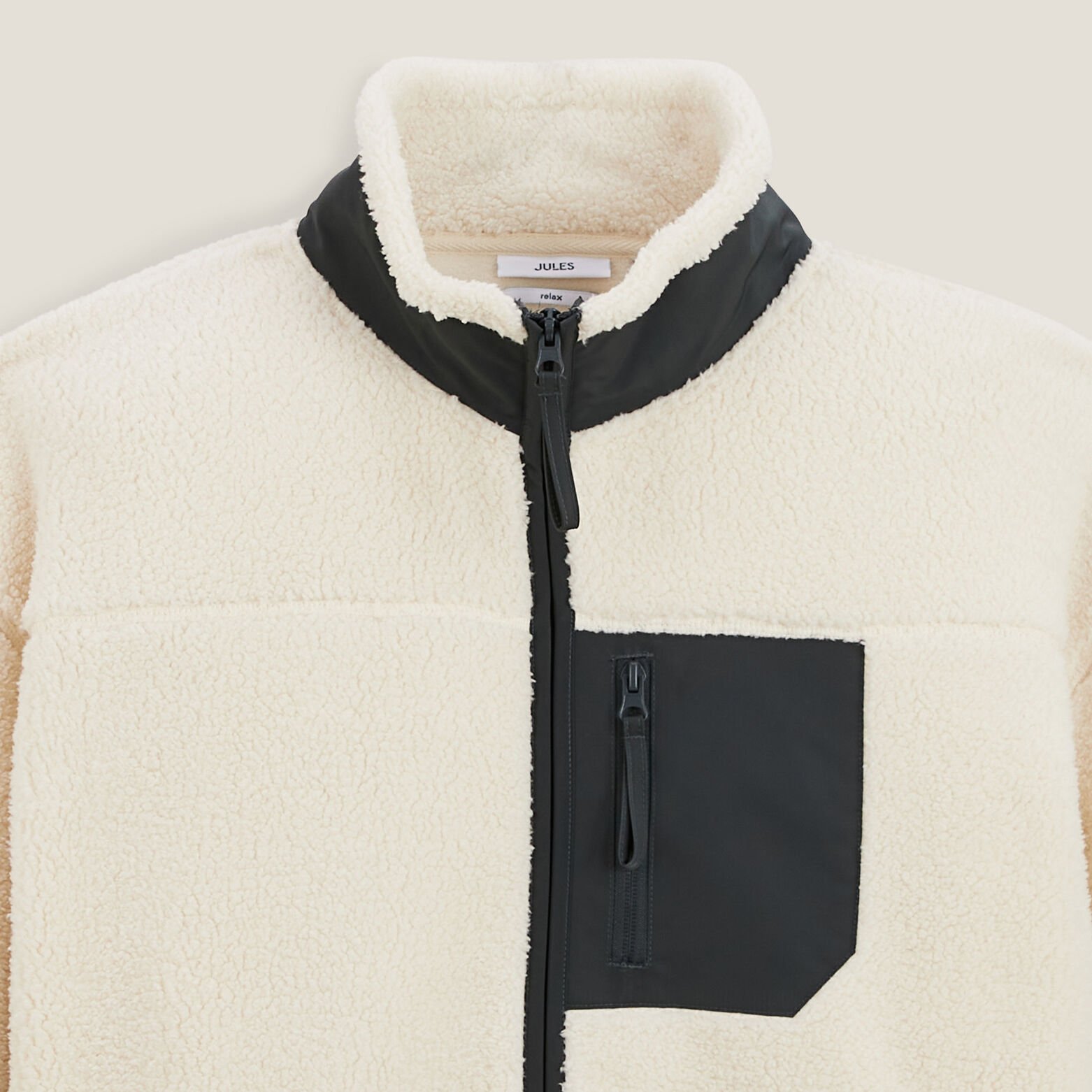 Sweat zippé en sherpa