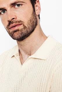 Polo manches courtes rayures verticales