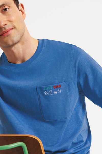 Tee shirt f&ecirc;te des p&egrave;res poche imprim&eacute;e