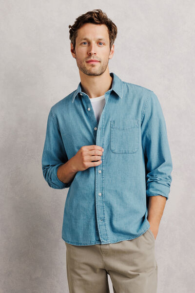 Chemise 100% coton chambray
