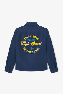 Overhemd in katoen met print