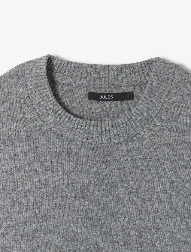 Pull col rond m&eacute;rinos cachemire