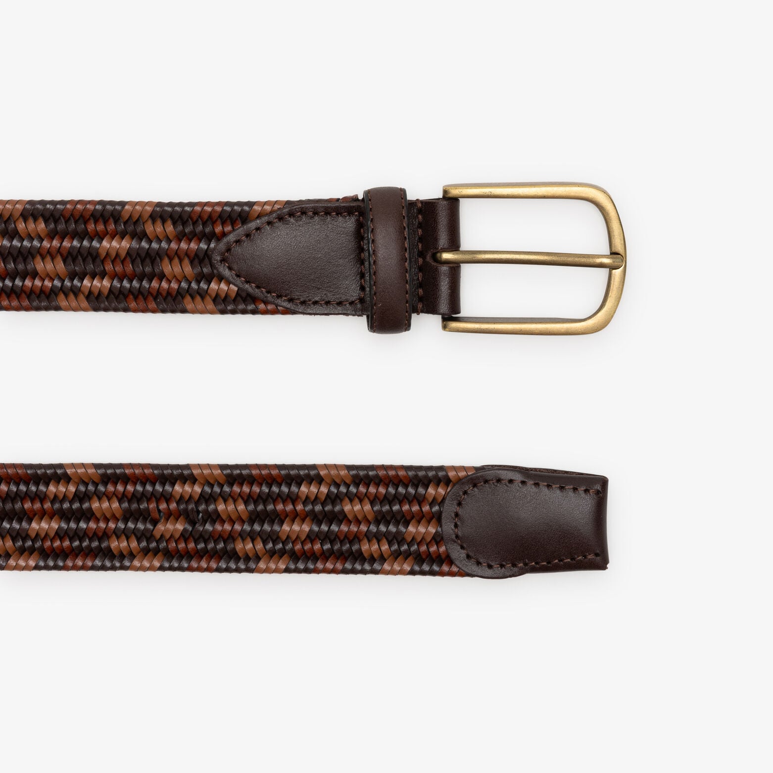 Ceinture tress&eacute;e cuir fantaisie