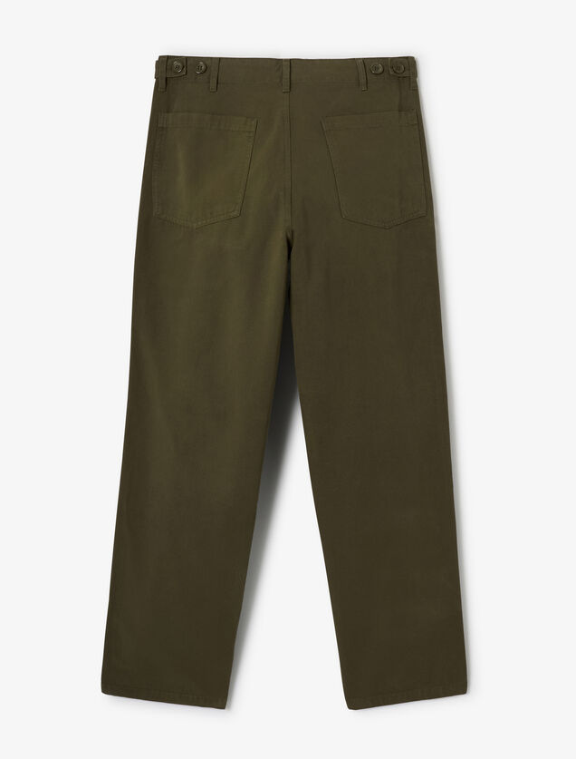 Baggy broek met timmermansdetail