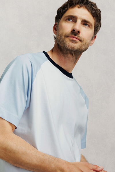 Tee shirt raglan contrast&eacute;