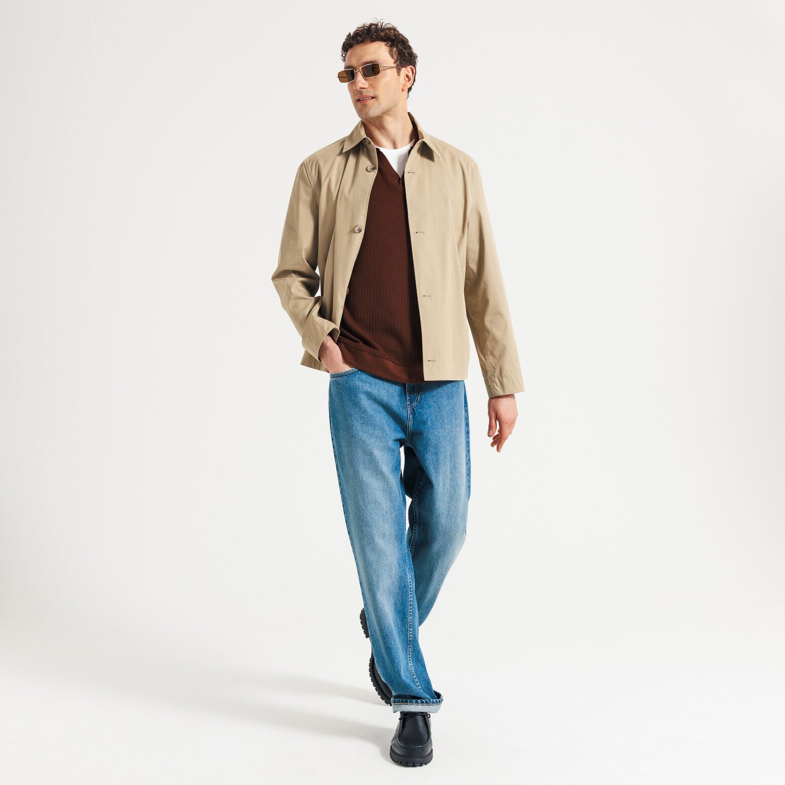 Polo manches courtes col resort