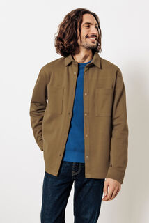 Surchemise en maille col chemise