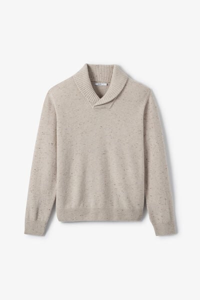 Pull col ch&acirc;le en laine d'agneau majoritaire