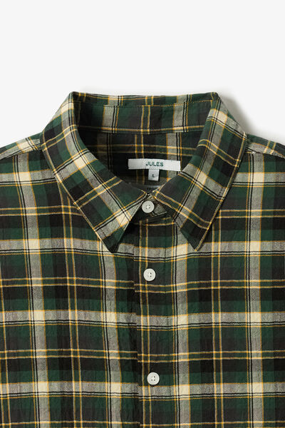 Chemise regular col fran&ccedil;ais &agrave; carreaux