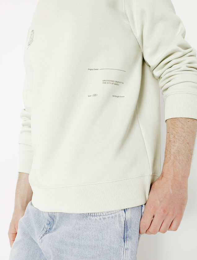 Sweat col rond imprim&eacute;