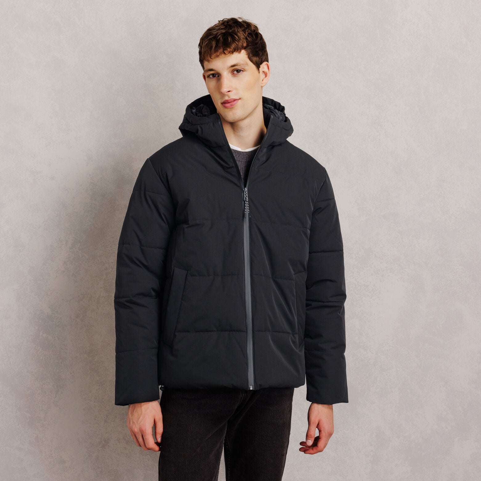 Doudoune &agrave; capuche mati&egrave;re waterproof