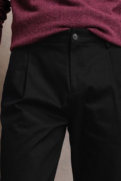 Pantalon chino loose 100% coton