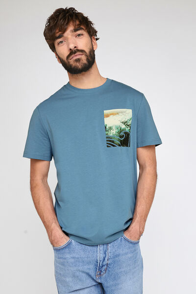 T-Shirt Bleu moyen