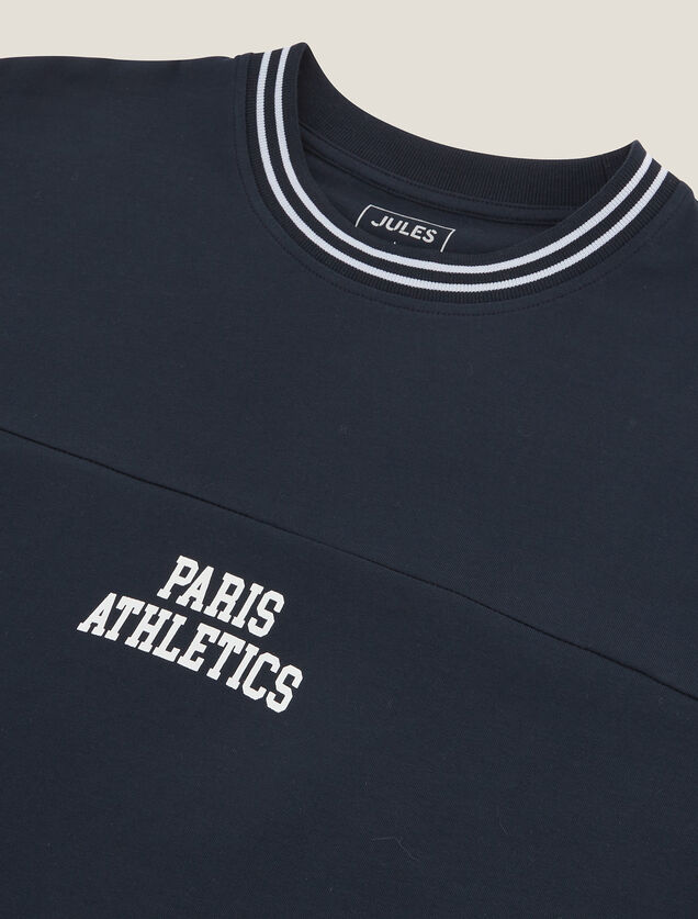 Tee shirt relax imprim&eacute; Paris Athletics