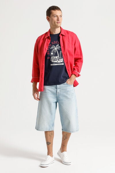T-Shirt Bleu fonc&eacute;