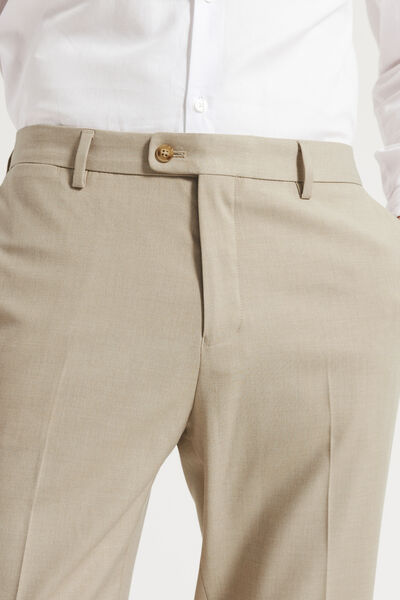 Pantalon de costume confort tissage twill