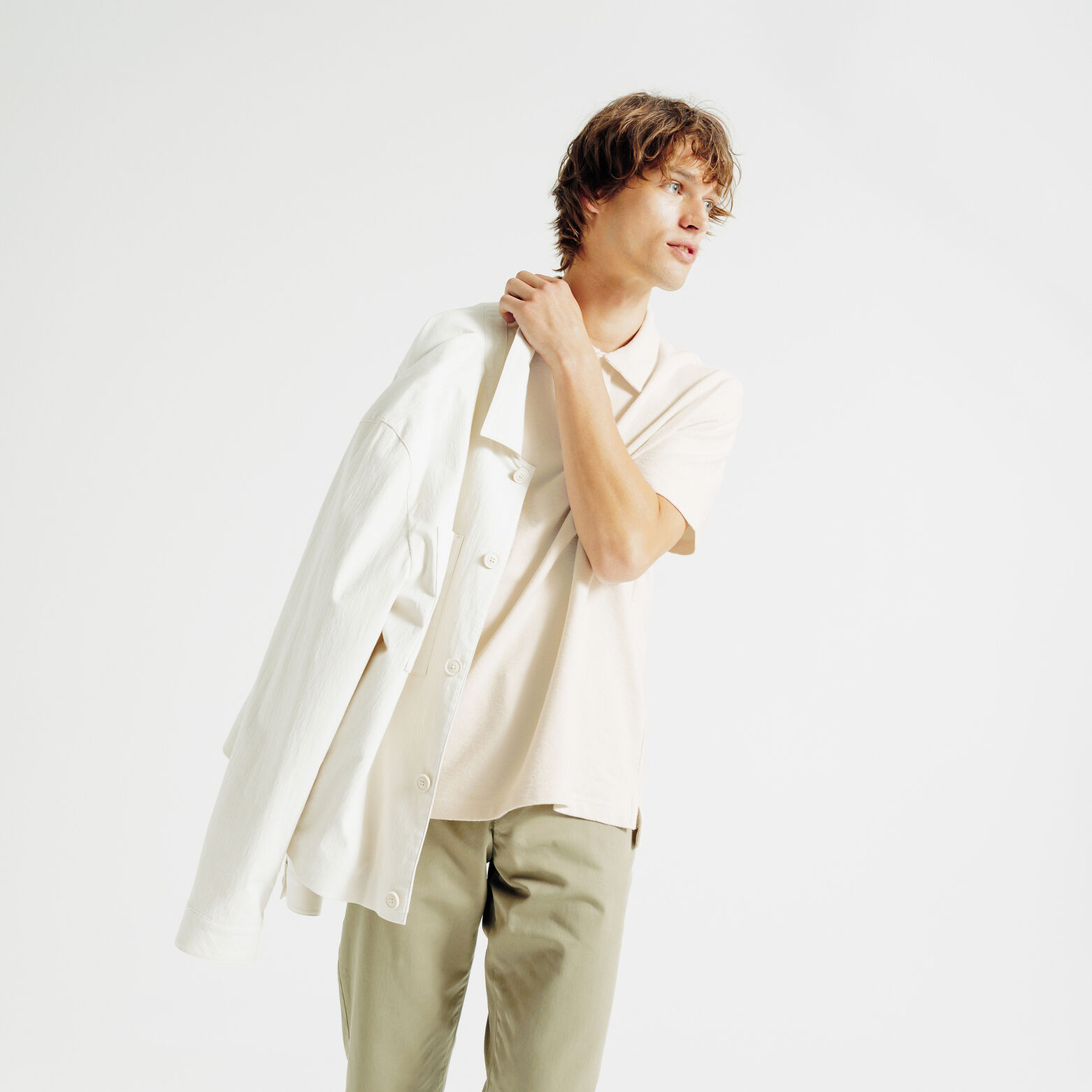 Polo korte mouwen in textuurstof