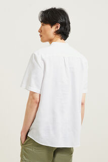 Chemisette enfilage t&ecirc;te regular unie en coton lin