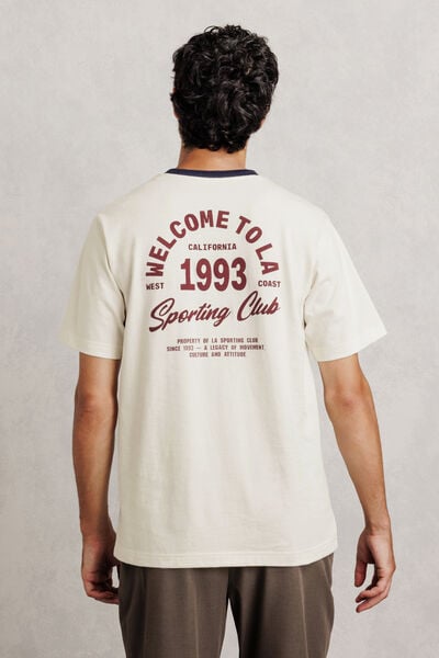Tee shirt imprim&eacute; devant dos 100% coton