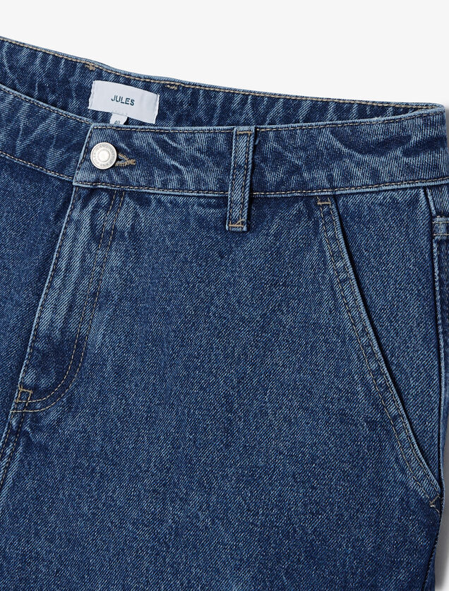 Bermuda baggy en jean