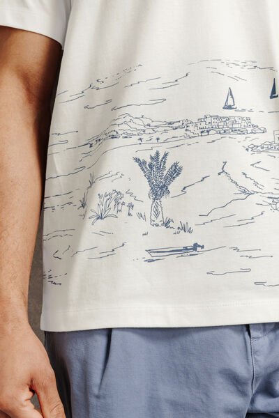 Tee shirt imprim&eacute; paysage