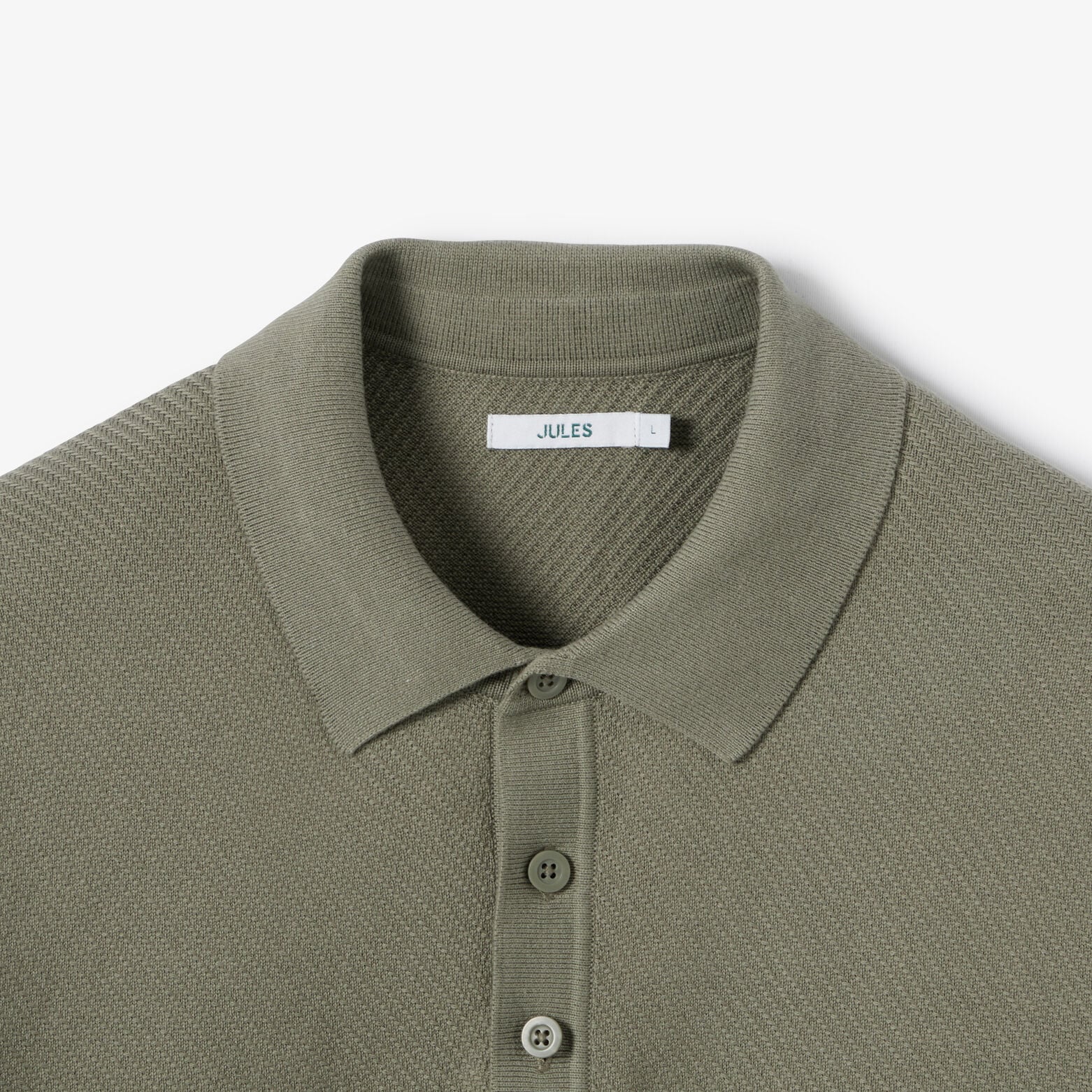 Pull col polo boutonn&eacute; fantaisie