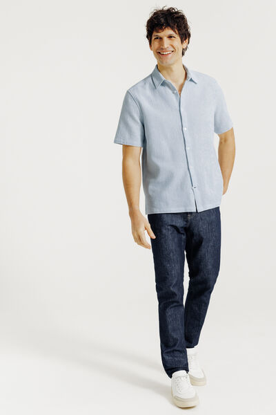 Effen gebreid hemdje in katoen 