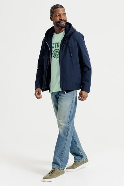 T-shirt in katoen met borduursel vooraan