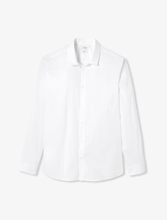 Chemise regular unie coton