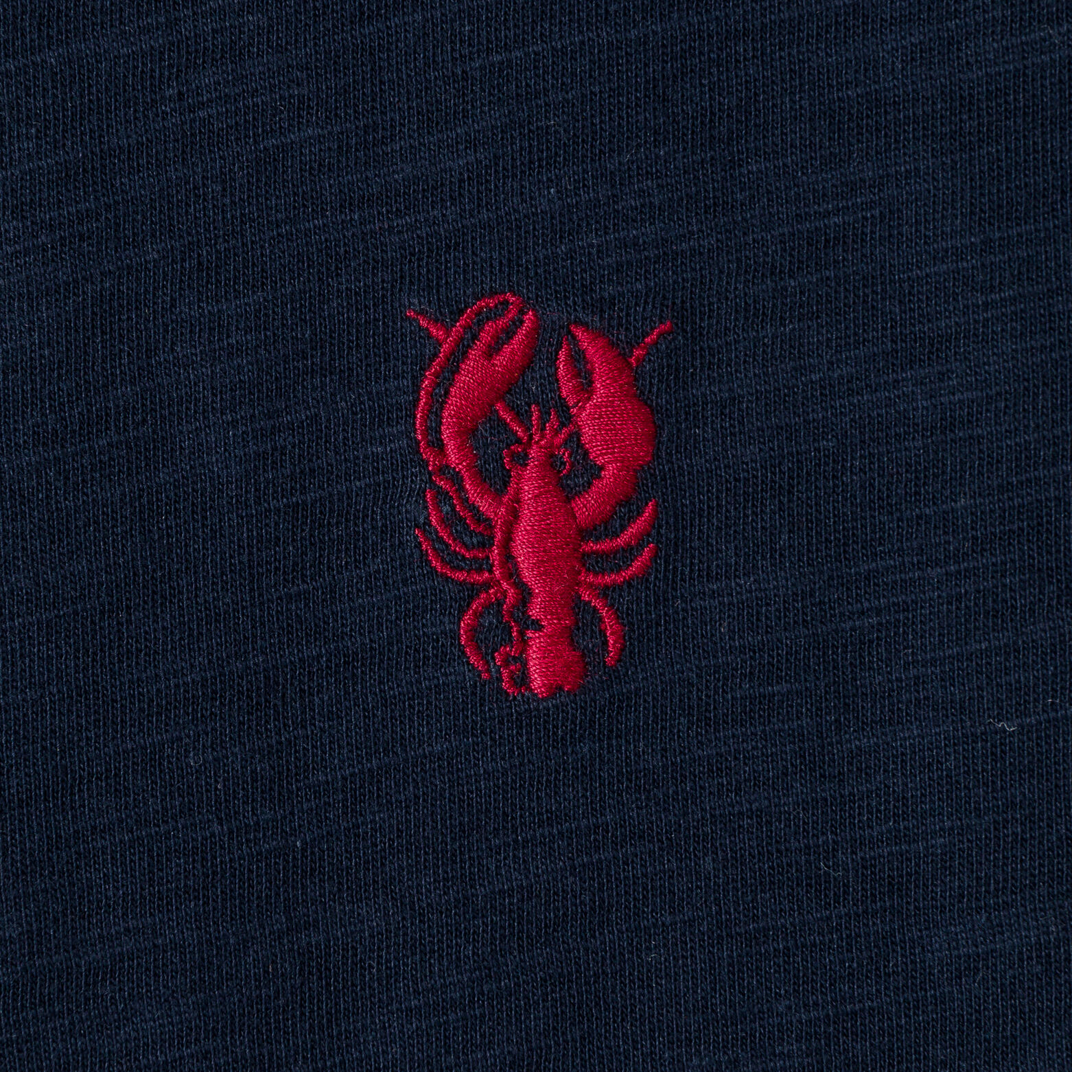 Tee shirt mati&egrave;re flamm&eacute;e broderie poitrine