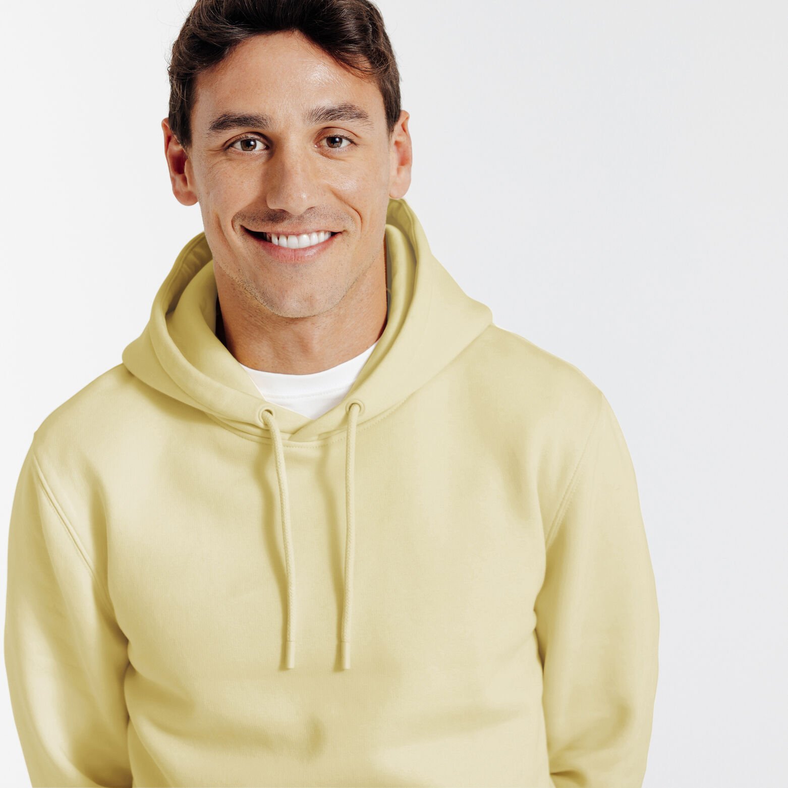 Effen sweater met kap