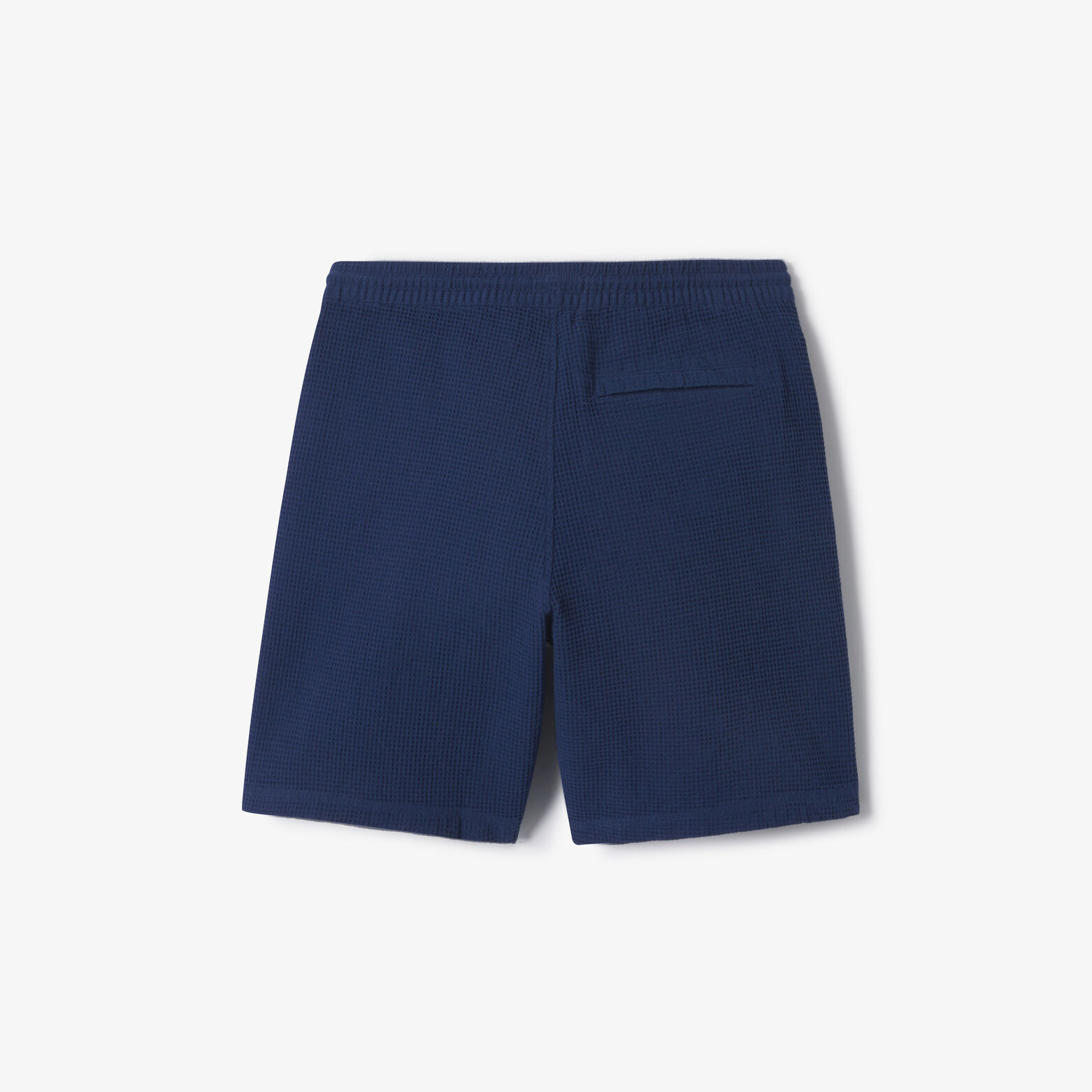 Bermuda in wafelstof met elastische tailleband