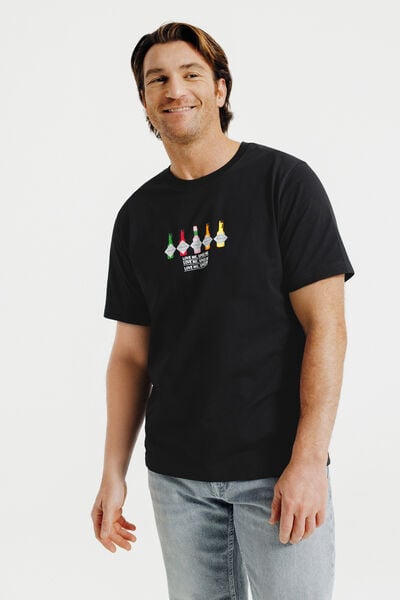 T-shirt met borstprint Tabasco-licentie