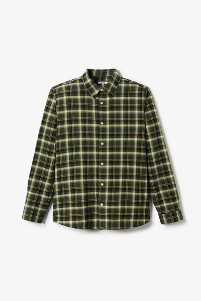 Chemise regular col fran&ccedil;ais &agrave; carreaux
